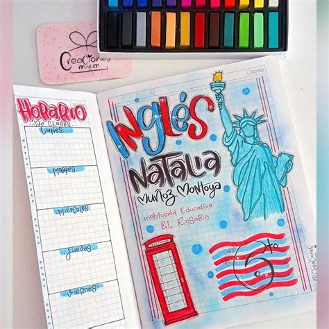 Pin en marcado de cuaderno ingles