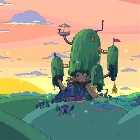 Image result for Adventure Time Tree House Monitor Background
