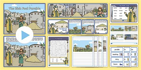 CfE First Level The Rich Fool Resource Pack