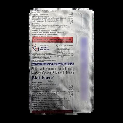 BIOT FORTE TABLET 10'S Price, Uses, Side Effects & Substitutes | Medkart
