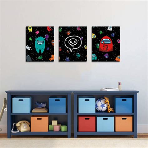 6 Pack Among Us Game Poster Among Us Gifts Merch Poster Among Us Space ...