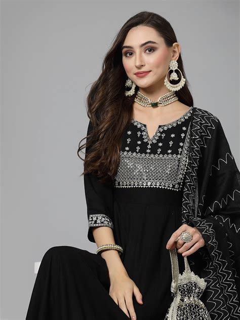 Stylum Women's Embroidered Rayon Anarkali Kurta with Dupatta (KDTAMSA ...