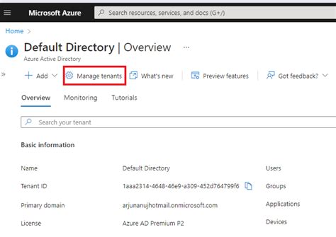 Image result for How to Create Tenant in Azure