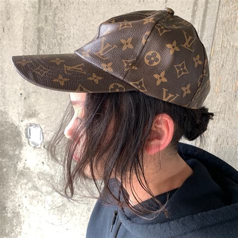 OLD フェイクレザーキャップ MADE IN FRANCE #55 | Louise_used_clothing