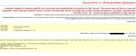General Network Error SQL Server 的图像结果