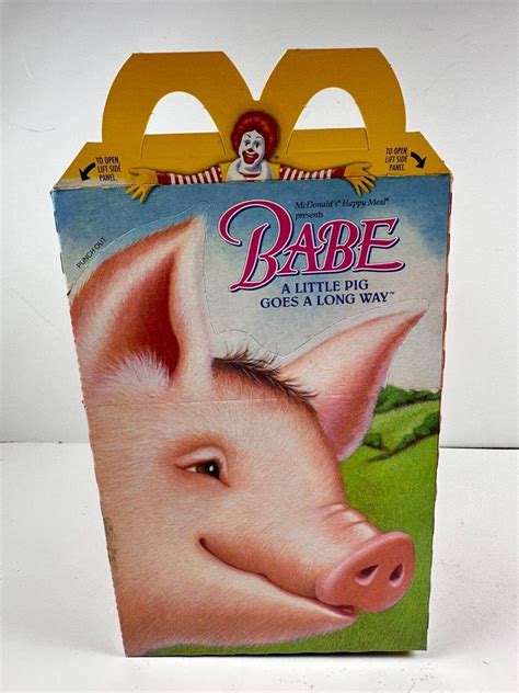 Lot of 4 Babe: the Little Pig Goes a Long Way Mcdonalds - Etsy Denmark