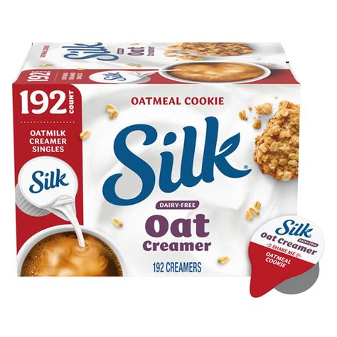 Silk Oatmeal Cookie Oat Milk Coffee Creamer Singles (192 ct) Delivery ...