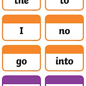 Coloured Tricky Words Flashcards | Twinkl Resources