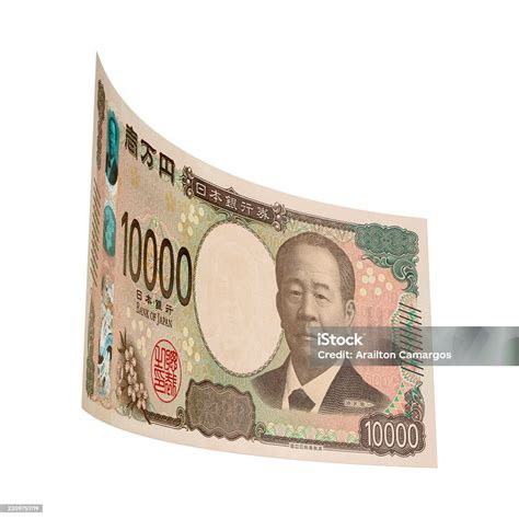 3d Asset 10 000 Japanese Yen Banknote With Isolated Background Stock ...