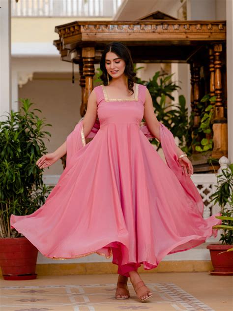 Rama Green floral Georgette Angharkha Gown – Byutify.in