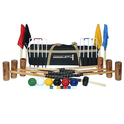 Buy Synco Croquet Sport Gold Croquet Set 6 Player, Professional Set ...