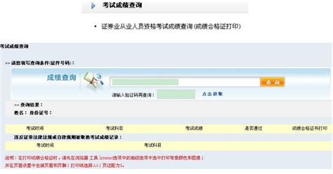 2019年7月辽宁沈阳证券从业资格考试成绩查询时间及入口