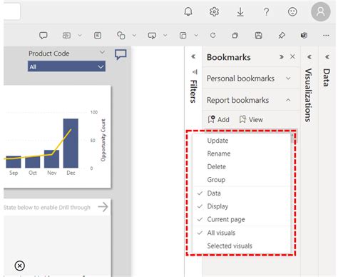 Using Bookmarks in Power Bi 的图像结果