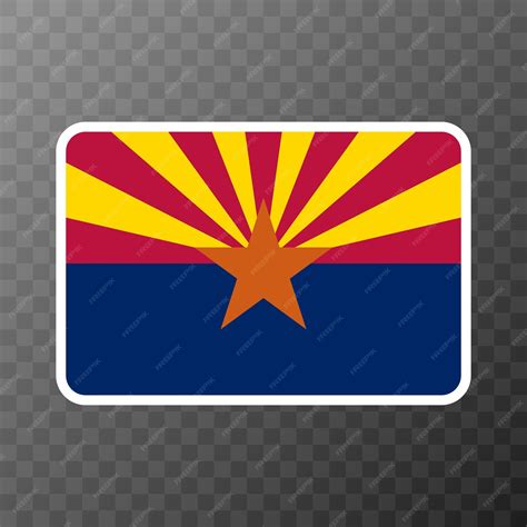 Premium Vector | Arizona state flag vector illustration