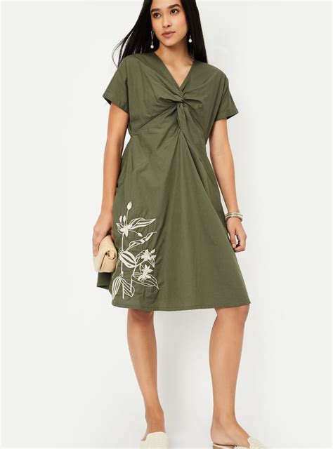 Buy Kalki x Max Women Embroidered A-line Dress Online at just Rs. 999.0 ...