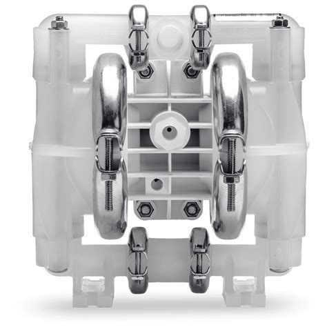 AODD Pump, Polypropylene, 1/2" Pro-Flo®, Clamped, Threaded, w/ PTFE ...