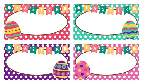 Easter Egg Gift Tags - 13 Free PDF Printables | Printablee