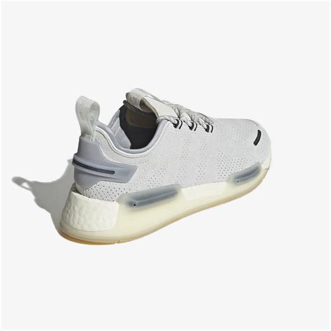 Buy Halo Silver & Off White Adidas NMD_R1 V3 Shoes for Men Online ...