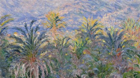Download wallpaper 2048x1152 claude monet, palm trees at bordighera ...