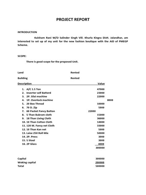 Image result for Project Report Examples