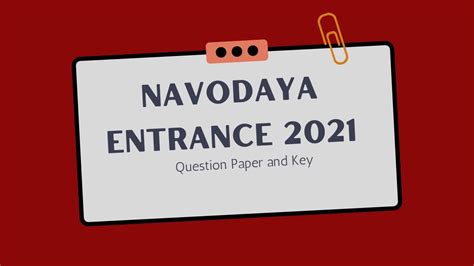 Image result for Navodaya Exam Pattern
