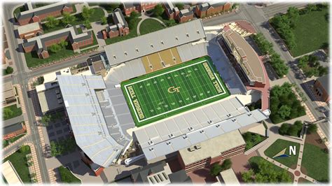 GA Tech Football Seating Chart 的图像结果