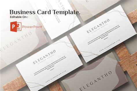 Business Card Template MS PowerPoint 的图像结果
