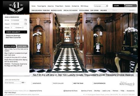 50个漂亮的酒店网站设计欣赏 - 设计之家