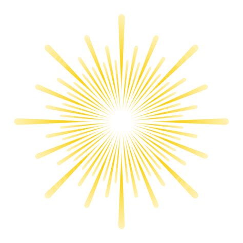 Yellow Sunburst Vector Illustration, Sunburst, Sun, Bright PNG and ...