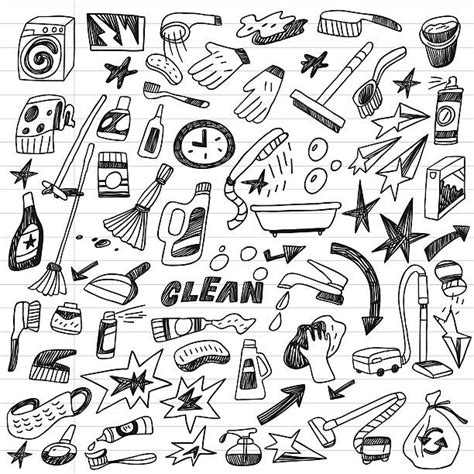 Image result for Cleaning Tools Drawing