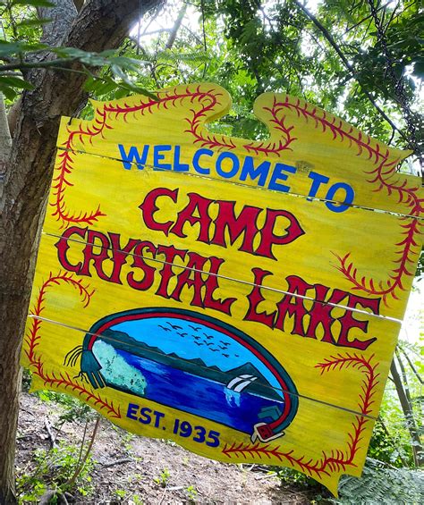 Friday the 13th - Wooden Camp Crystal Lake Sign - Etsy