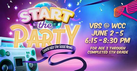 Start The Party VBS @ WCC, 3604 15th Ave W, Bradenton, FL, United ...