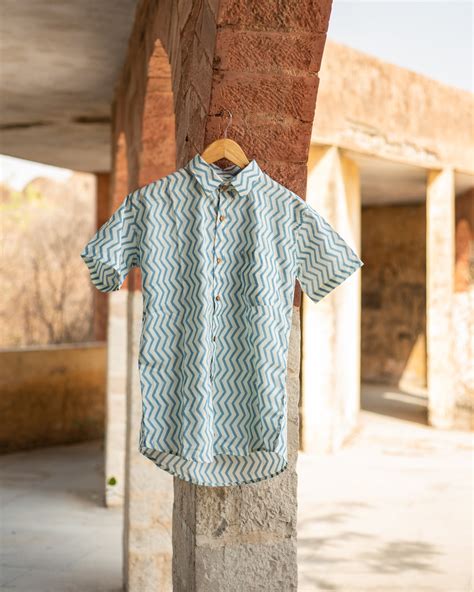 Moon Mist Sanganeri Printed Cotton Shirt – Sukoon fab