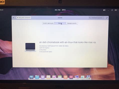 Ah yes, an true dell chromebook with an Linux that looks Like Mac OS ...