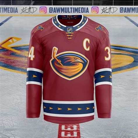 Atlanta Thrashers Hockey Jersey Concept Design