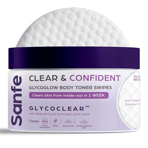 Buy Sanfe Body Toner Wipes | 60 units | Acne, Tanning, KP, Dark Spots ...