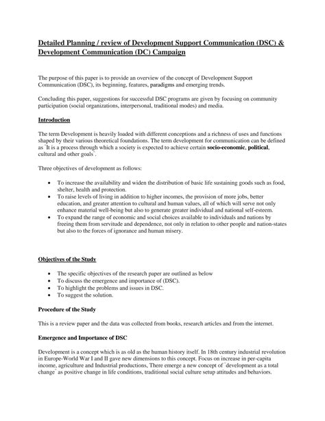 SOLUTION: Detailed Notes on Development support communication DSC ...