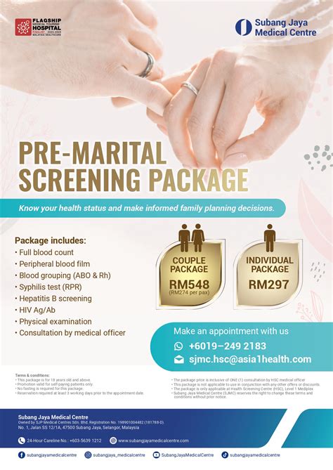 Pre-Marital Health Screening | Individual & Couple Packages | SJMC