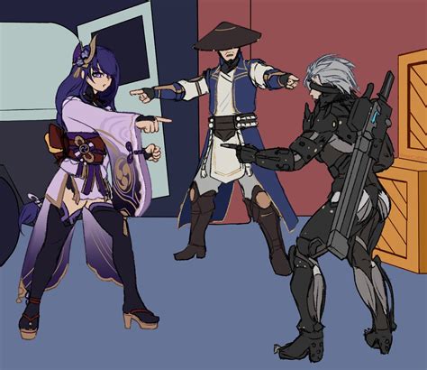 raiden shogun, raiden, and raiden (genshin impact and 5 more) drawn by ...