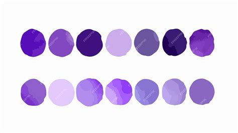 Vibrant Amethyst Purple Color Palette Shades for Design Projects ...