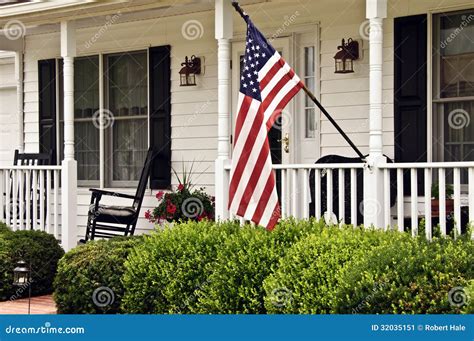 Front Porch stock image. Image of stars, glory, shutters - 32035151