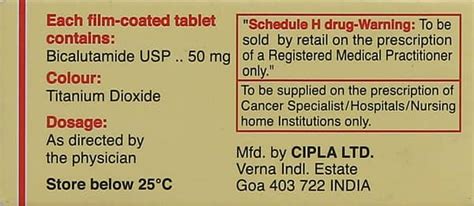 Calutide 50 MG Tablet (10): Uses, Side Effects, Price & Dosage | PharmEasy