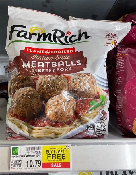 Farm Rich Meatballs are B1G1 FREE at Kroger! - Kroger Krazy