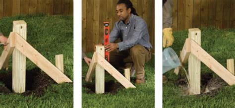 How to Level Posts in the Ground 的图像结果