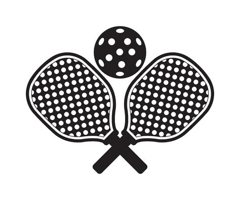 Pickleball paddles logo and pickleball club icon vector | Premium Vector