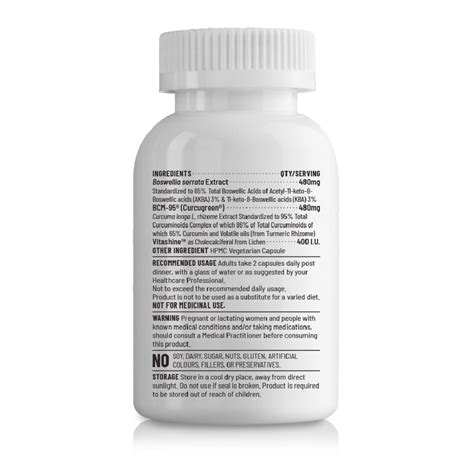Unived Colox – Curcumin & Boswellia for Joint Pain Relief & Mobility ...