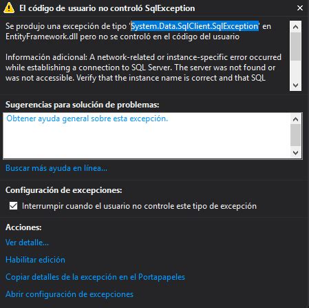 System.data.sqlclient.sqlexception 的图像结果