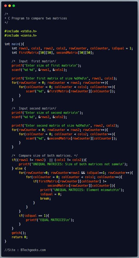 Simple Program Matrix Sample 的图像结果