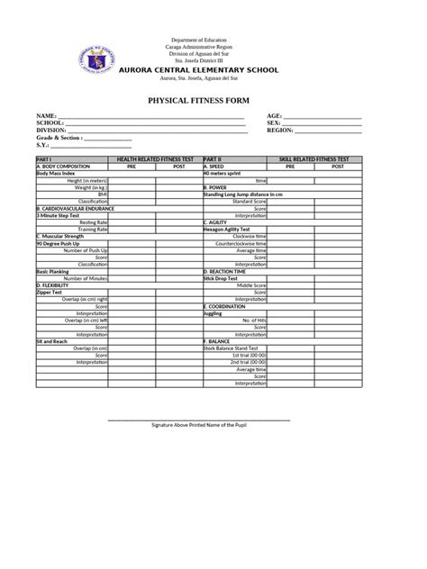Image result for Blank PFS Form