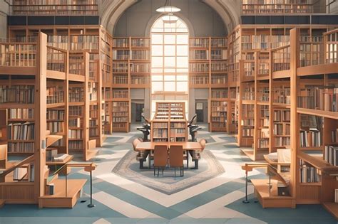 Libraryisometric photography | Premium AI-generated image